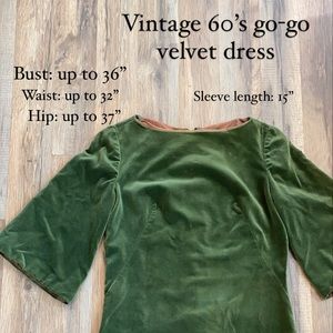 Vintage 1960’s go-go velvet dress